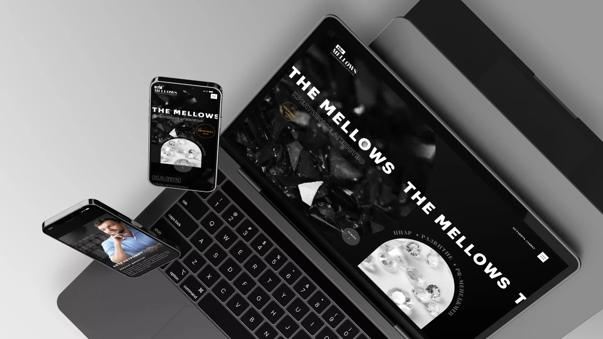 Разработка сайта креативного агентства «The Mellows» в Опочке