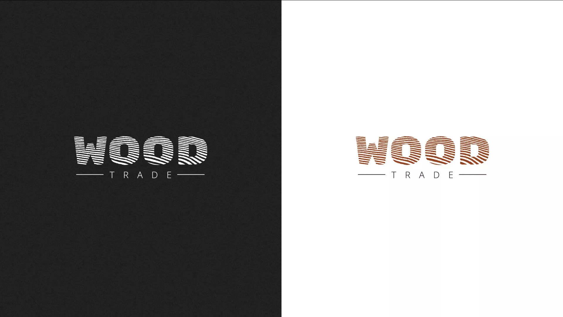 Разработка логотипа для компании «Wood Trade» в Опочке