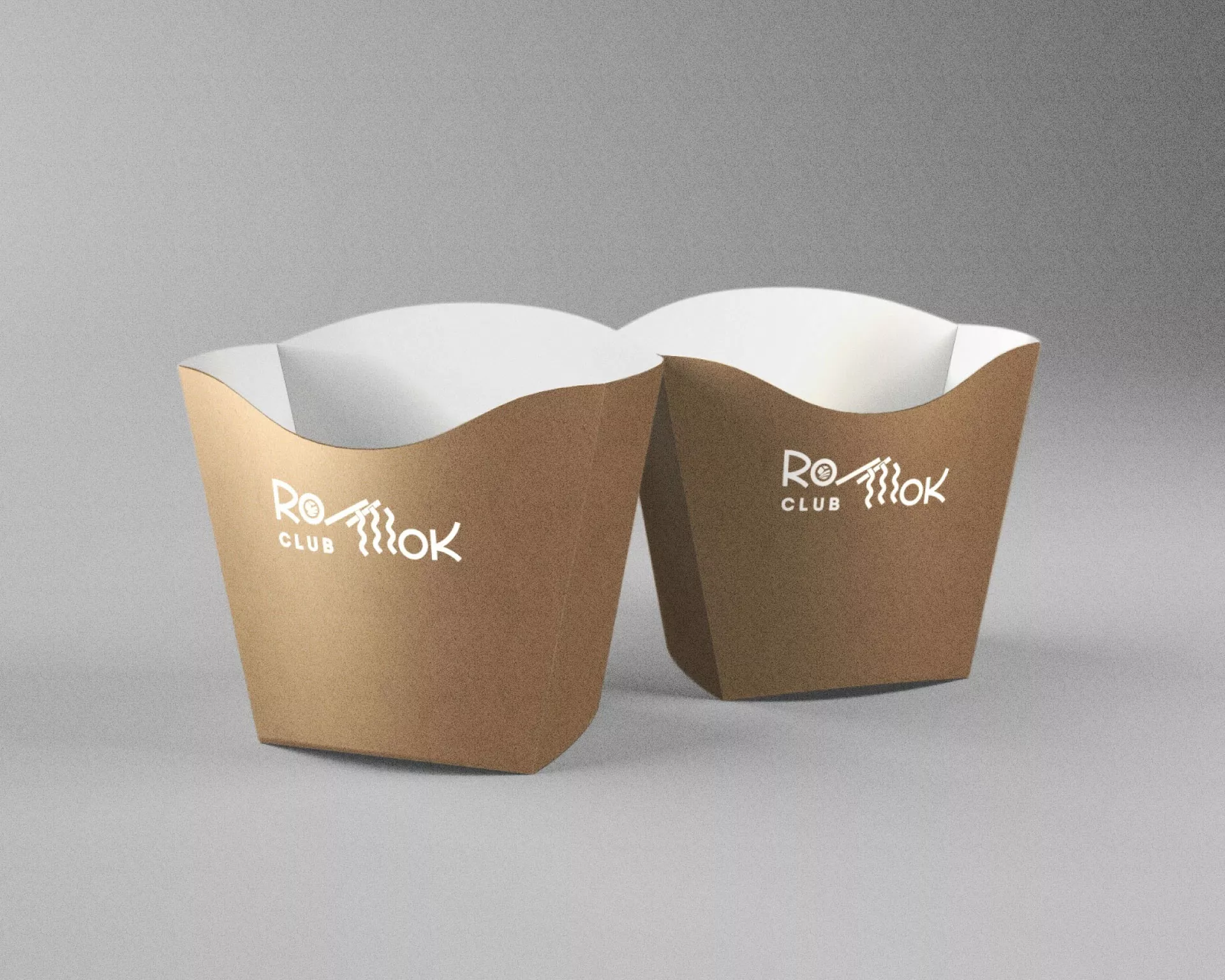 Создание дизайна упаковки суши-бара «Roll Wok Club» в Опочке